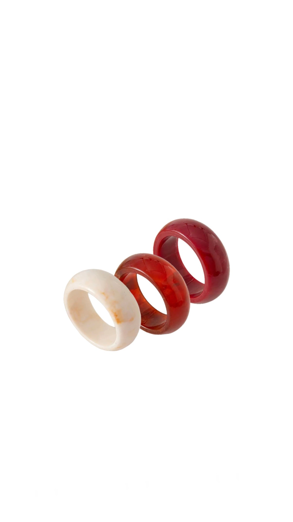 Tris di bracciali red passion