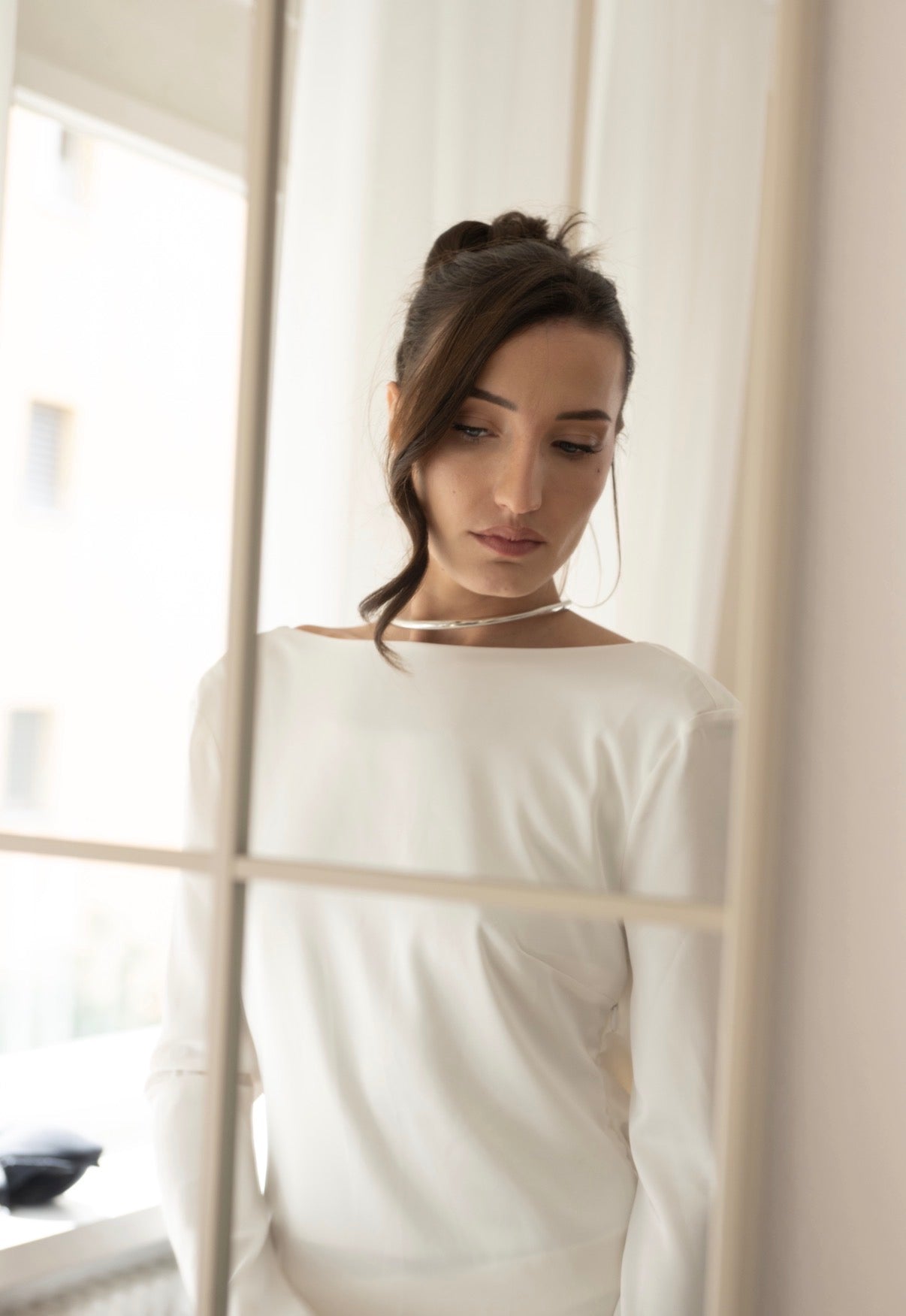 Collana Effetto Metallo Liquido