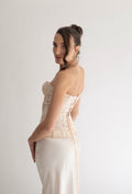 Lace Bustier Corset | Cream Pearl