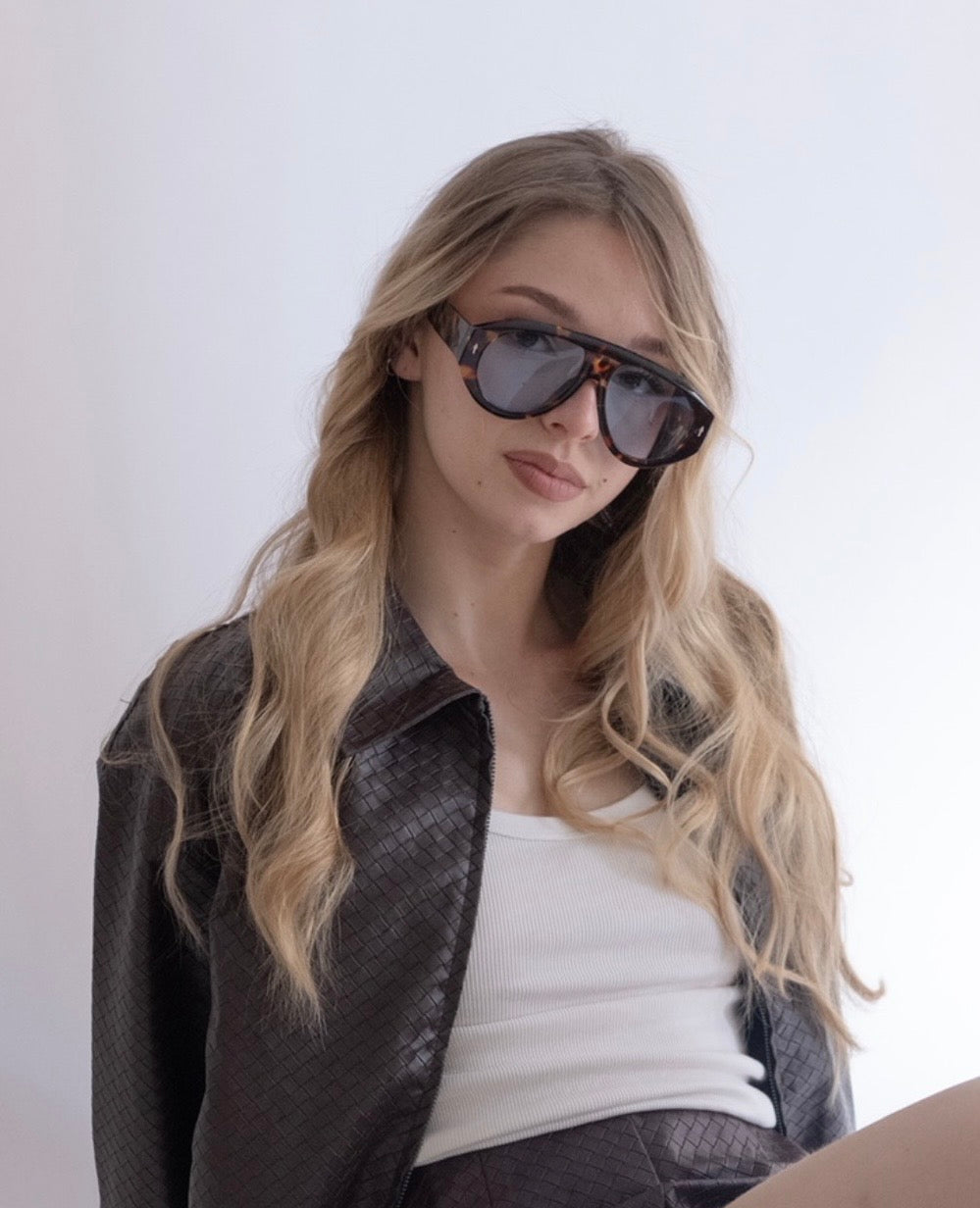 Occhiali da Sole Oversize | Tartaruga