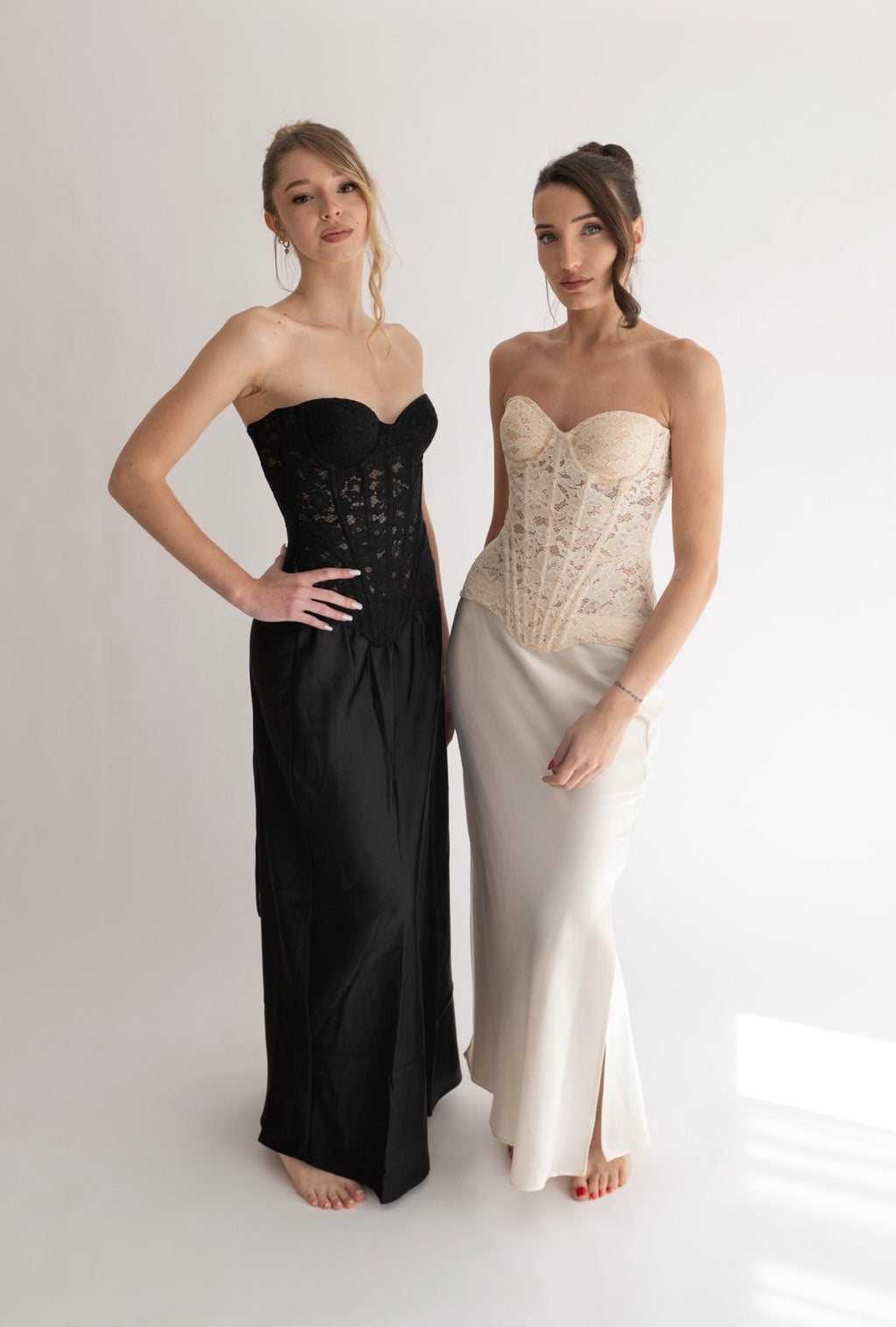 Bustier in Pizzo | Crema Perla