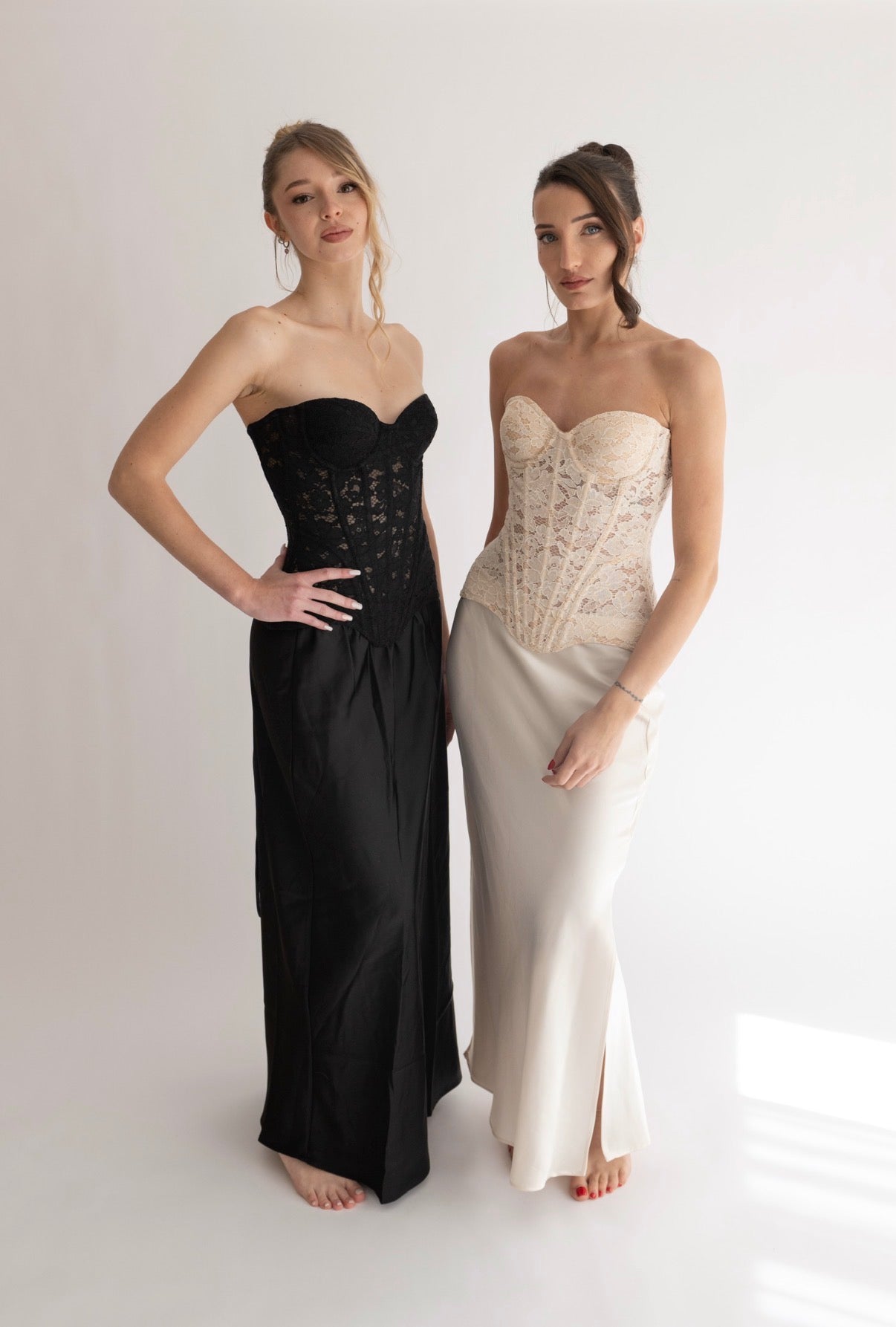 Bustier in Pizzo | Crema Perla