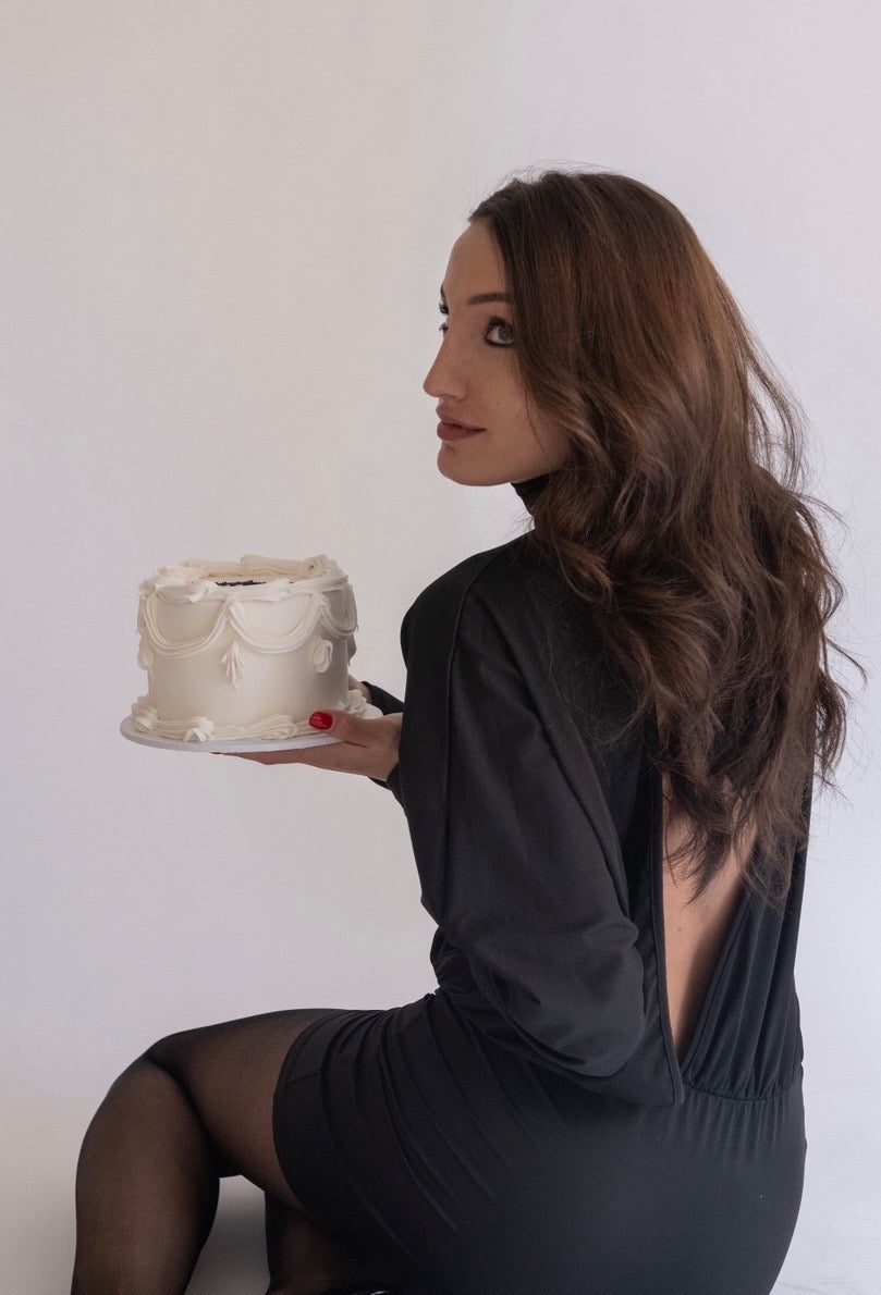 Mini Dress Scultoreo "Lola" | Nero