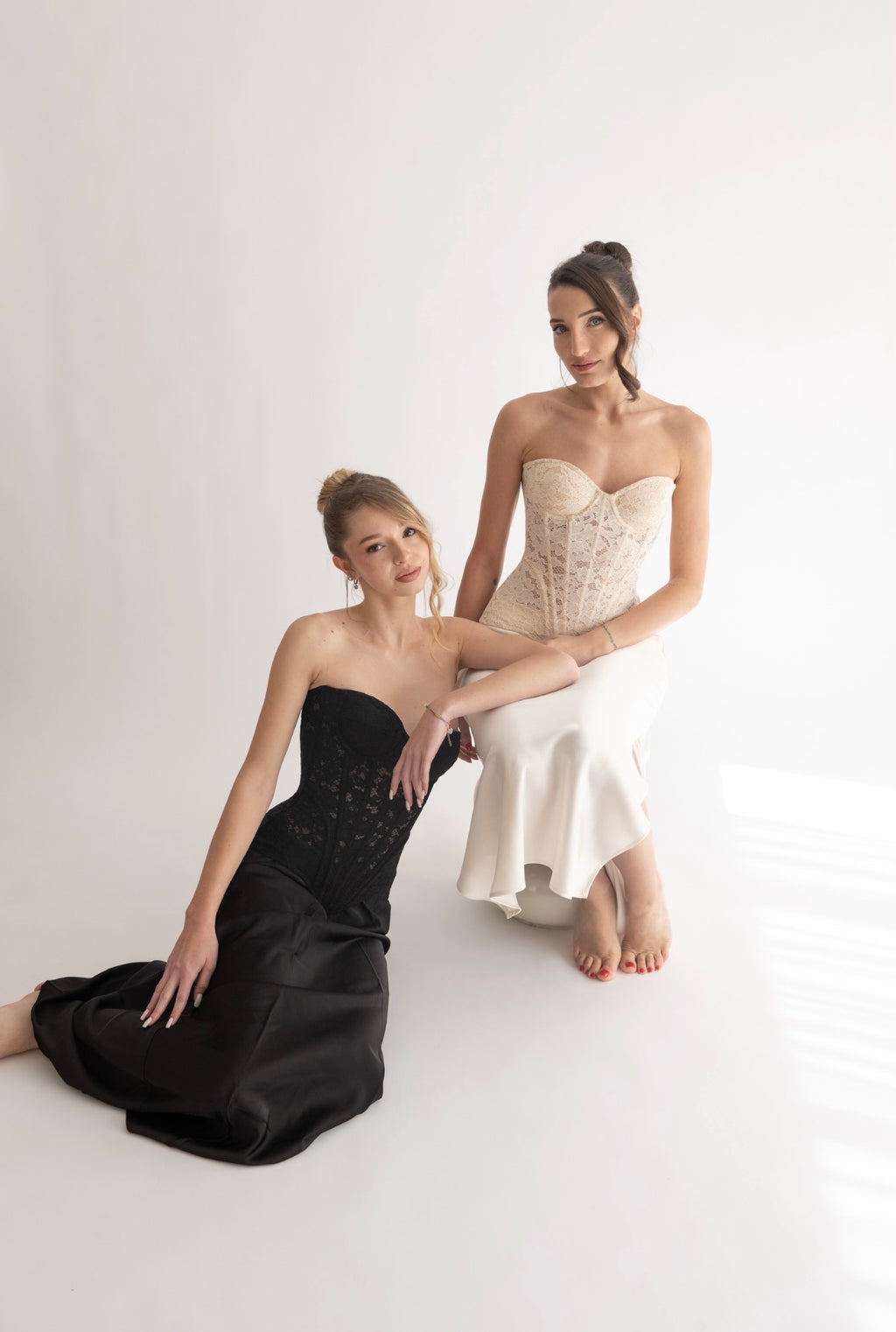 Bustier in Pizzo | Crema Perla