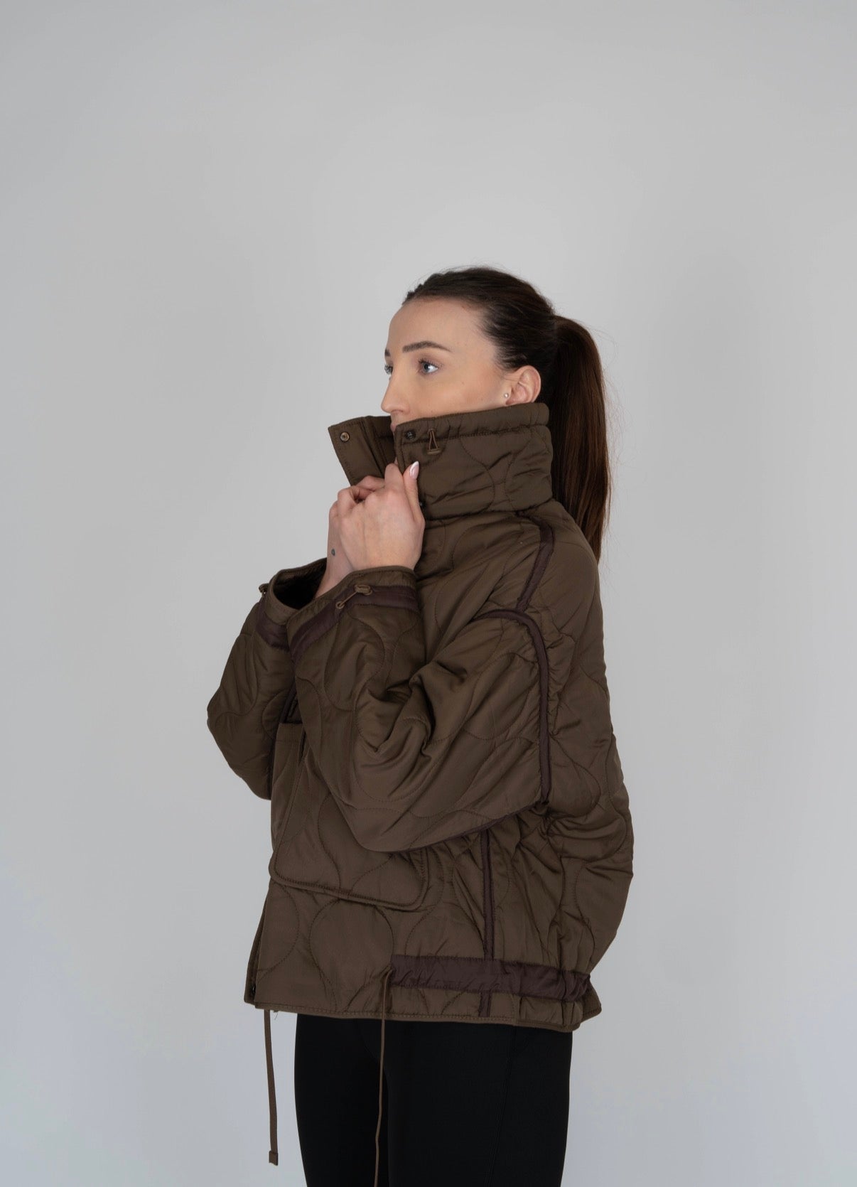Giacca Puffer | Marrone Scuro